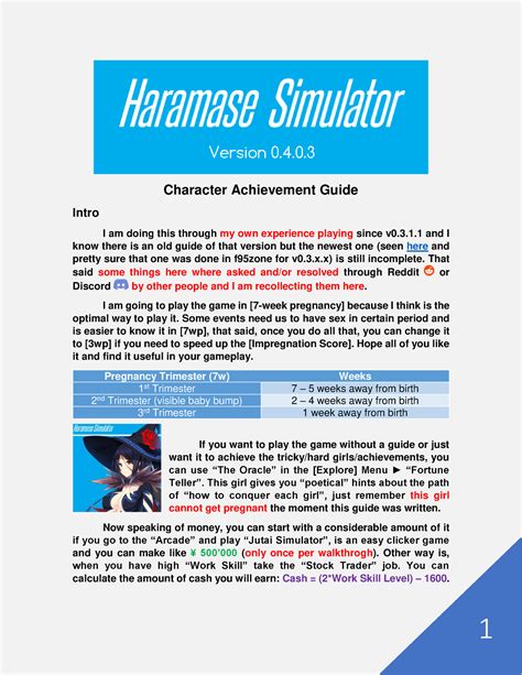 haramase game|Character Achievement Guide .